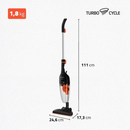 Imagem de Aspirador De Pó Turbo Cycle Mondial Preto/laranja 60hz 1500W Ap-40-b 127V