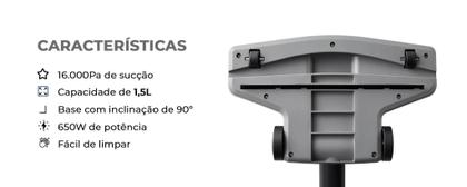 Imagem de Aspirador de Pó Vertical 2 em 1 / Gaabor / Smart Sweep GVCW-M15A-B / 1,5L / Preto / 220V Portátil