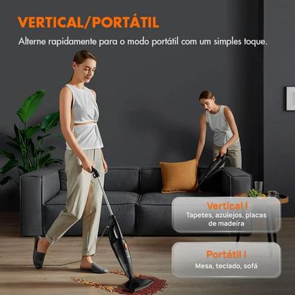 Imagem de Aspirador de Pó Vertical 2 em 1 / Gaabor / Smart Sweep GVCW-M15A-B / 1,5L / Preto / 220V Portátil