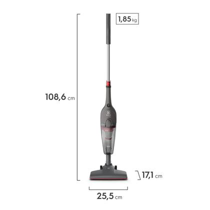 Aspirador de Pó Vertical com Fio Electrolux 1450W 2 em 1 Ultra Filtro HEPA Cinza (STK15) Imagem de Aspirador de Pó Vertical com Fio Electrolux 1450W 2 em 1 Ultra Filtro HEPA Cinza (STK15)