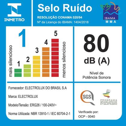 Imagem de Aspirador de Pó Vertical Sem Fio Electrolux Ergorapido 2 em 1 Bocal Pet até 45 min Dourado (ERG26)