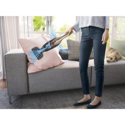 Imagem de Aspirador de Pó Vertical Sem Fio Electrolux Ergorapido 2 em 1 Bocal Pet até 45 min Dourado (ERG26)