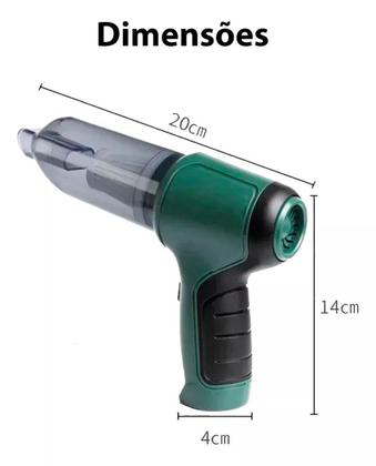 Imagem de Aspirador e Ventilador em Um: Mini Aspirador e Ventilador de Pó para Automóveis