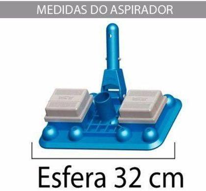 Imagem de Aspirador Esfera p/ piscinas de fibra e alvenaria - Sodramar