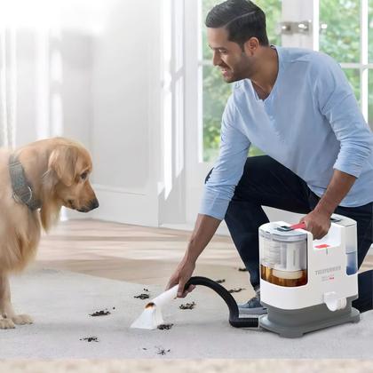 Imagem de Aspirador lava estofados Tambor Telefunken SmartWash 700 1.5L branco, cinza e vermelho 50Hz/60Hz