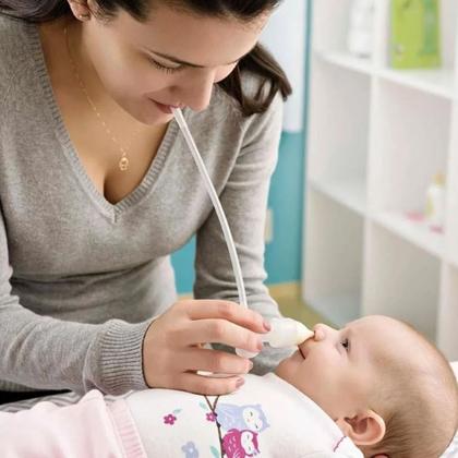 Imagem de Aspirador Nasal de Sucção com Estojo para Nariz Entupido do Bebê Infantil Buba 7551