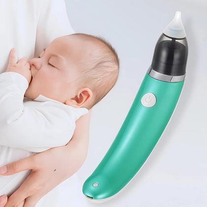 Imagem de Aspirador Nasal Elétrico Recarregável para Bebês - Sucção Ajustável e Limpeza Segura