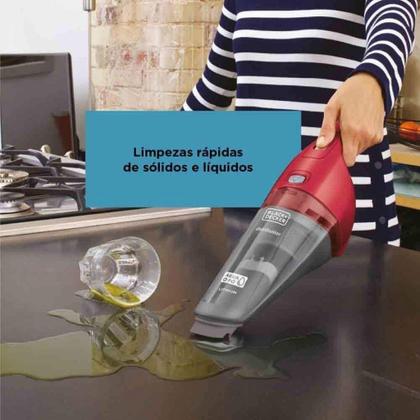 Imagem de Aspirador Pó Água Portátil Sem fio Black Decker Recarregável APB3600 Bateria Filtro Lavável
