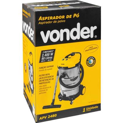 Imagem de Aspirador Pó e Líquido 2400W 220V APV 2480 Vonder