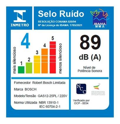 Imagem de Aspirador Pó Líquidos Bosch Professional Gas 15 Ps 15l 220v