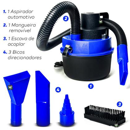 Imagem de Aspirador Portátil Automotivo Pó Líquido 12v Vacuum Cleaner