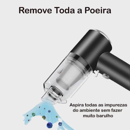 Imagem de Aspirador Portátil Para Carro Potente Recarregável Sem Fio ASPIRADOR