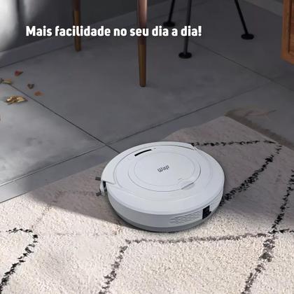 Imagem de Aspirador Robô Robot W9 Limpeza Inteligente 2000pa monitor de ambiente sensores anti queda 2600mAh
