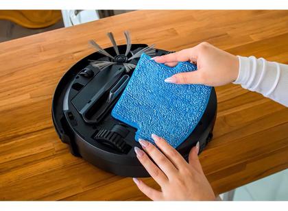 Imagem de Aspirador Robô Robot W9 Limpeza Inteligente 2000pa monitor de ambiente sensores anti queda 2600mAh