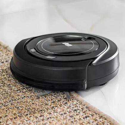 Imagem de Aspirador Robô Robot W9 Limpeza Inteligente 2000pa monitor de ambiente sensores anti queda 2600mAh