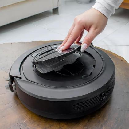 Imagem de Aspirador Robô Robot W9 Limpeza Inteligente 2000pa monitor de ambiente sensores anti queda 2600mAh