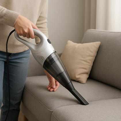 Imagem de Aspirador Vertical Com Fio Portátil de Mão 2 em 1 Potente 650W Cabo 4.5m Capacidade 1,5L Filtro HEPA