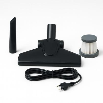 Imagem de Aspirador Vertical Com Fio Portátil de Mão 2 em 1 Potente 650W Cabo 4.5m Capacidade 1,5L Filtro HEPA