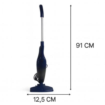 Imagem de Aspirador Vertical Com Fio Portátil de Mão 2 em 1 Potente 650W Cabo 4.5m Capacidade 1,5L Filtro HEPA