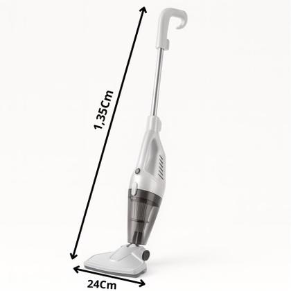 Imagem de Aspirador Vertical Com Fio Portátil de Mão 2 em 1 Potente 650W Cabo 4.5m Capacidade 1,5L Filtro HEPA