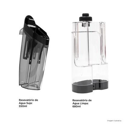 Imagem de Aspirador Vertical Sem Fio wessen Clean Pro 300, Aspira e Passa Pano, Autolimpante, 4000mAh, Bivolt, Preto - WNAV300PT