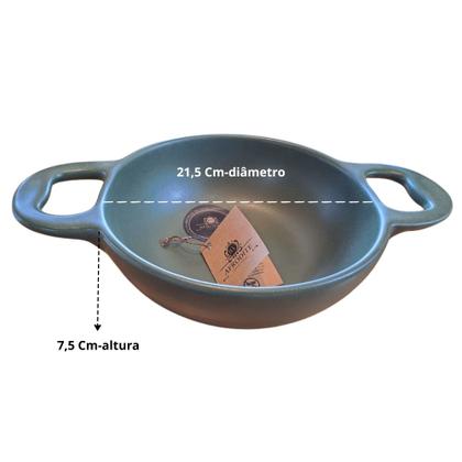 Imagem de Assadeira de barro redonda com alça