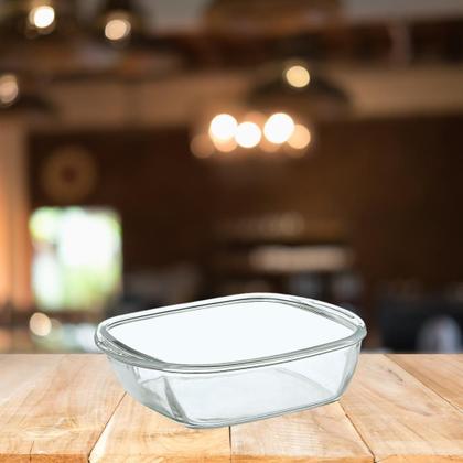 Imagem de Assadeira De Forno Com Alça Quadrada 2,4Lts Grande 06 Uni