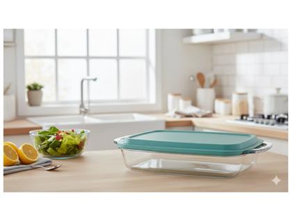 Imagem de Assadeira de Vidro Retangular Marinex Seletta 23,2x37,1cm