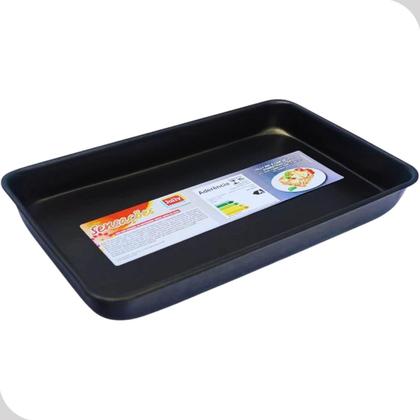 Imagem de Assadeira Forma Forninho 23cm Antiaderente Rasa Retangular