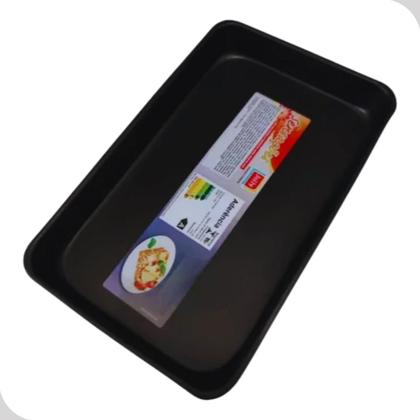 Imagem de Assadeira Forma Retangular Pequena Teflon Preta Rasa Jolly