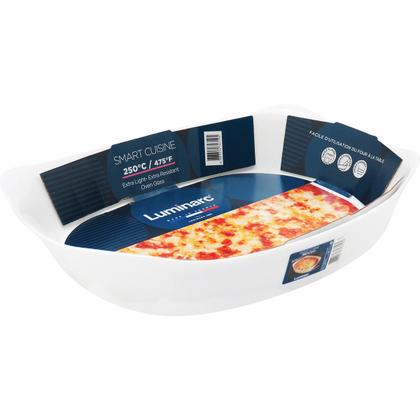 Imagem de Assadeira Smart Cuisine Luminarc 6x34x25cm Vidro Temperado Branco 2,7L para Cozinha Armazenamento