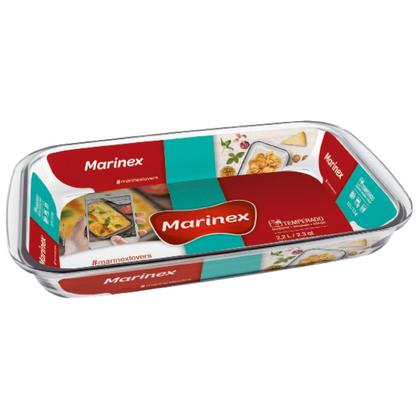 Imagem de Assadeira Travessa Retangular Vidro Temperado 2,2L Marinex