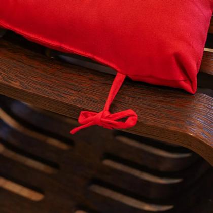 Imagem de Assento Almofada Decorativa Futon Para Cadeira Banco Banqueta Pallet Poltrona Sofa Pic Nic Futton 40x40cm Confortável Macia Com Fitinha De Amarrar