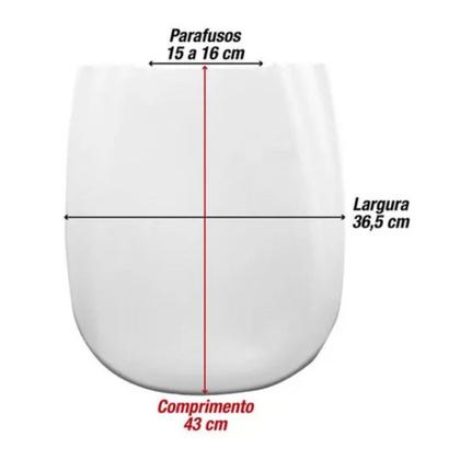 Imagem de Assento Almofadado Icasa Sabatini Retangular Branco Mebuki