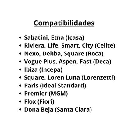 Imagem de Assento Almofadado Icasa Sabatini Retangular Branco Mebuki