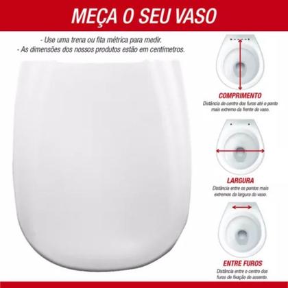 Imagem de Assento Almofadado Icasa Sabatini Retangular Branco Mebuki