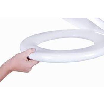Imagem de Assento Almofadado Oriane Branco Tampa para Vaso Ideal