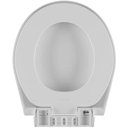 Imagem de Assento Almofadado Soft Close Oval Branco Tampa para Vaso Convencional