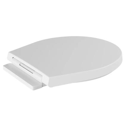Imagem de Assento Almofadado Soft Close Oval Branco Tampa para Vaso Convencional