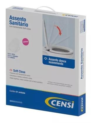 Imagem de Assento Automatico Soft Close  Carrara Branco