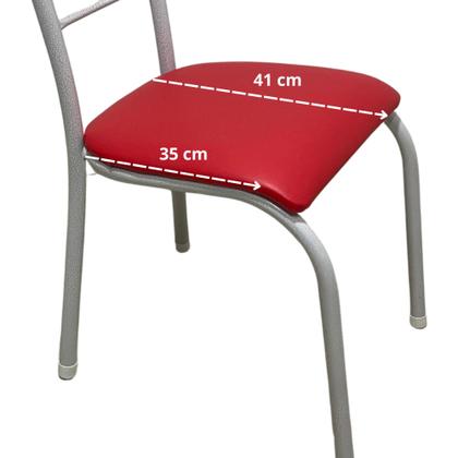 Imagem de Assento Avulso Estofado para Cadeira Kit 6 Un Almofadado Acolchoado Tecido material sintético