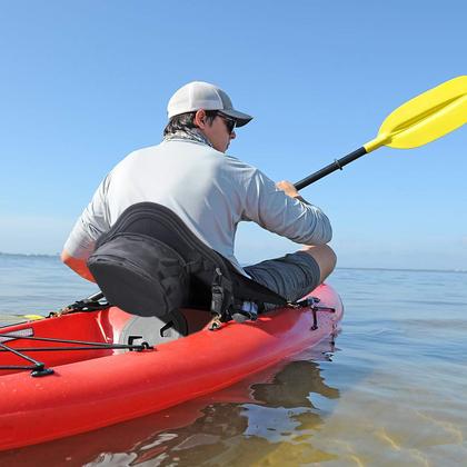 Imagem de Assento de caiaque AQUARM Deluxe, canoa acolchoada com encosto e bolsa