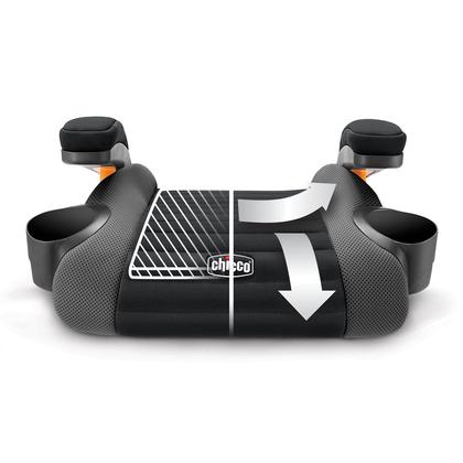 Imagem de Assento de Carro Booster Chicco GoFit Sem Encosto - Shark/Preto/Cinza