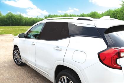 Imagem de Assento de carro Sunshade Nuby, pacote com 2, proteção UV, preto