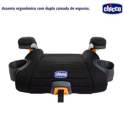 Imagem de Assento De Elevação Infantil para Carro Isofix Booster Auto Chicco GoFit Plus Preto 15 A 36kg Grupos II e III Com Apoio de Braço e Porta Copos
