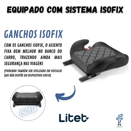 Imagem de Assento de elevação infantil para carro Litet com Isofix