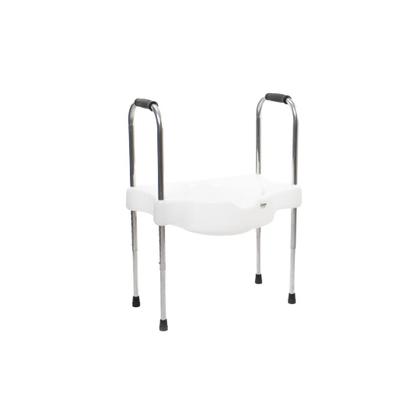 Imagem de Assento Elevado Sanitário Com Barra de Apoio Ajustável Sit V Carci Praticidade e Segurança