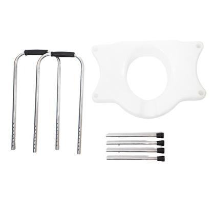 Imagem de Assento Elevado Sanitário Com Barra de Apoio Ajustável Sit V Carci Praticidade e Segurança