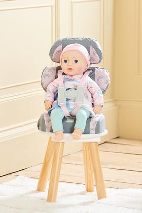 Imagem de Assento elevatório de carro Casdon Grey para bonecas 3+ de até 35 cm