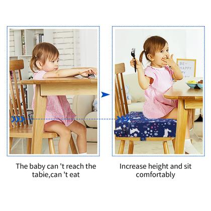 Imagem de Assento elevatório infantil SMZCTYI, alças de segurança antiderrapantes, azul marinho